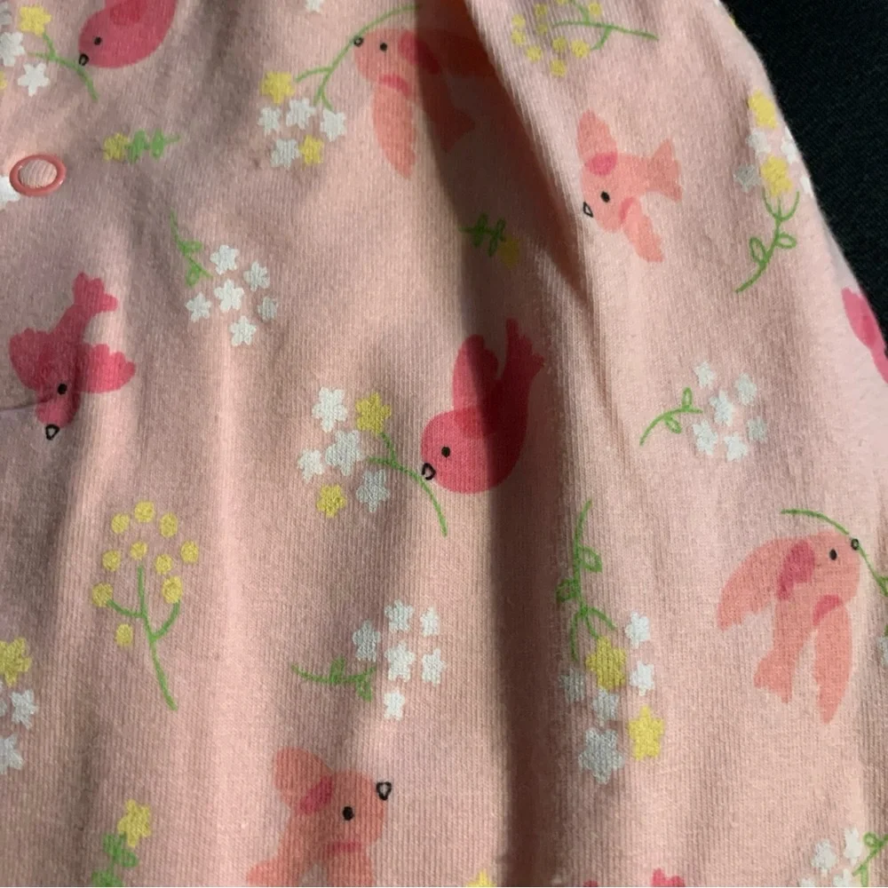 Koala Kids Peach Floral Diaper Cover
